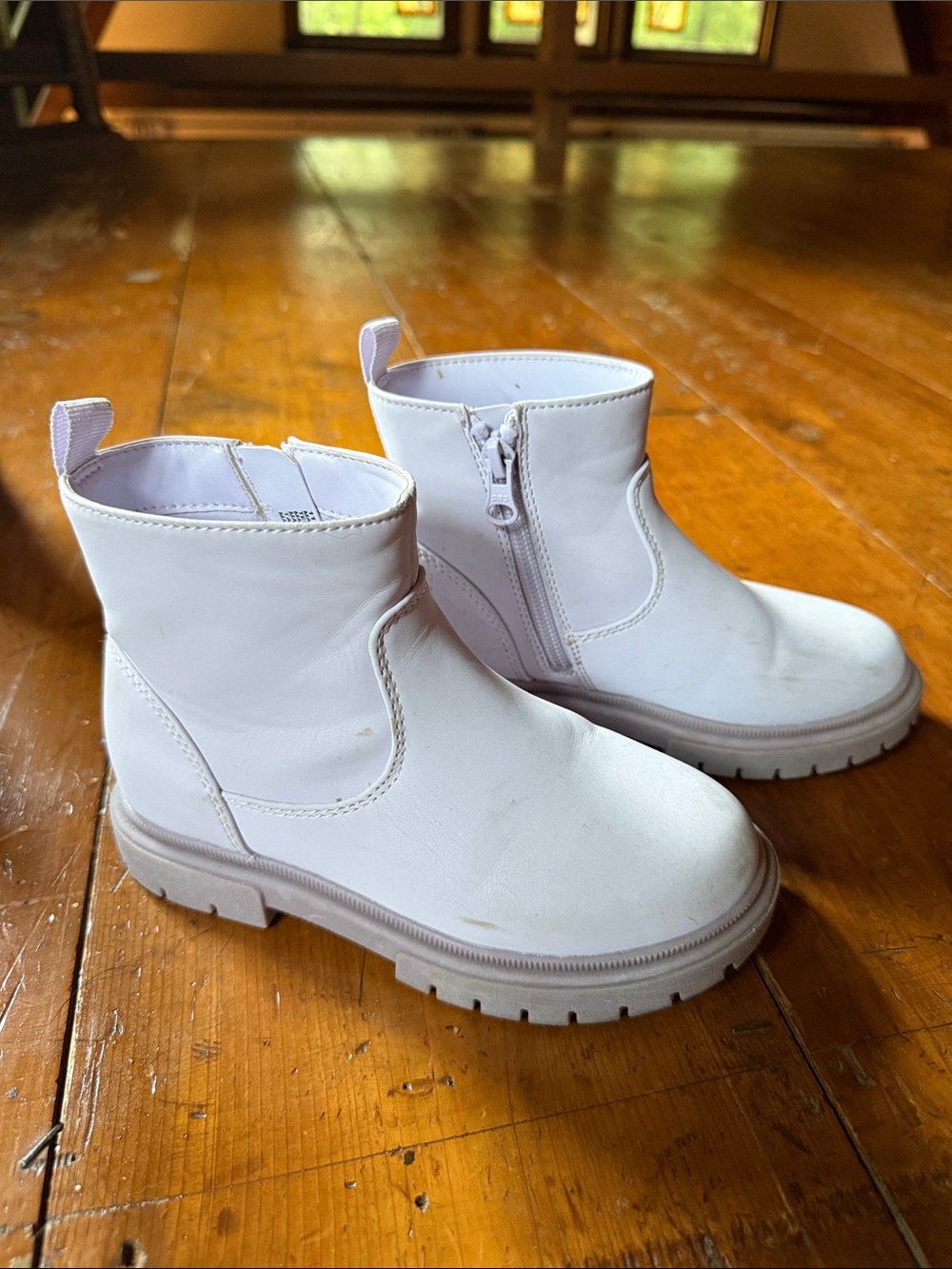 Cat & Jack Lilac Kids Ankle Boots with Side Zip